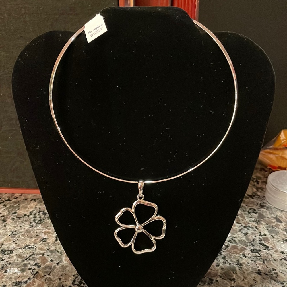 Lia sophia collar necklace with 19 charms! Many new with tags!